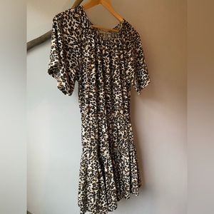 C&V Chelsea Violet animal print dress size XS